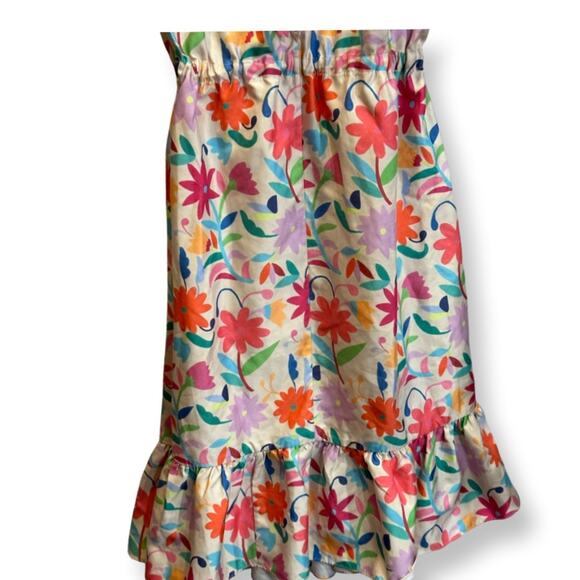 Echo Studios Retro Floral cinch waist Rare Summer Spring Vintage Unique XS EUC - Picture 5 of 5